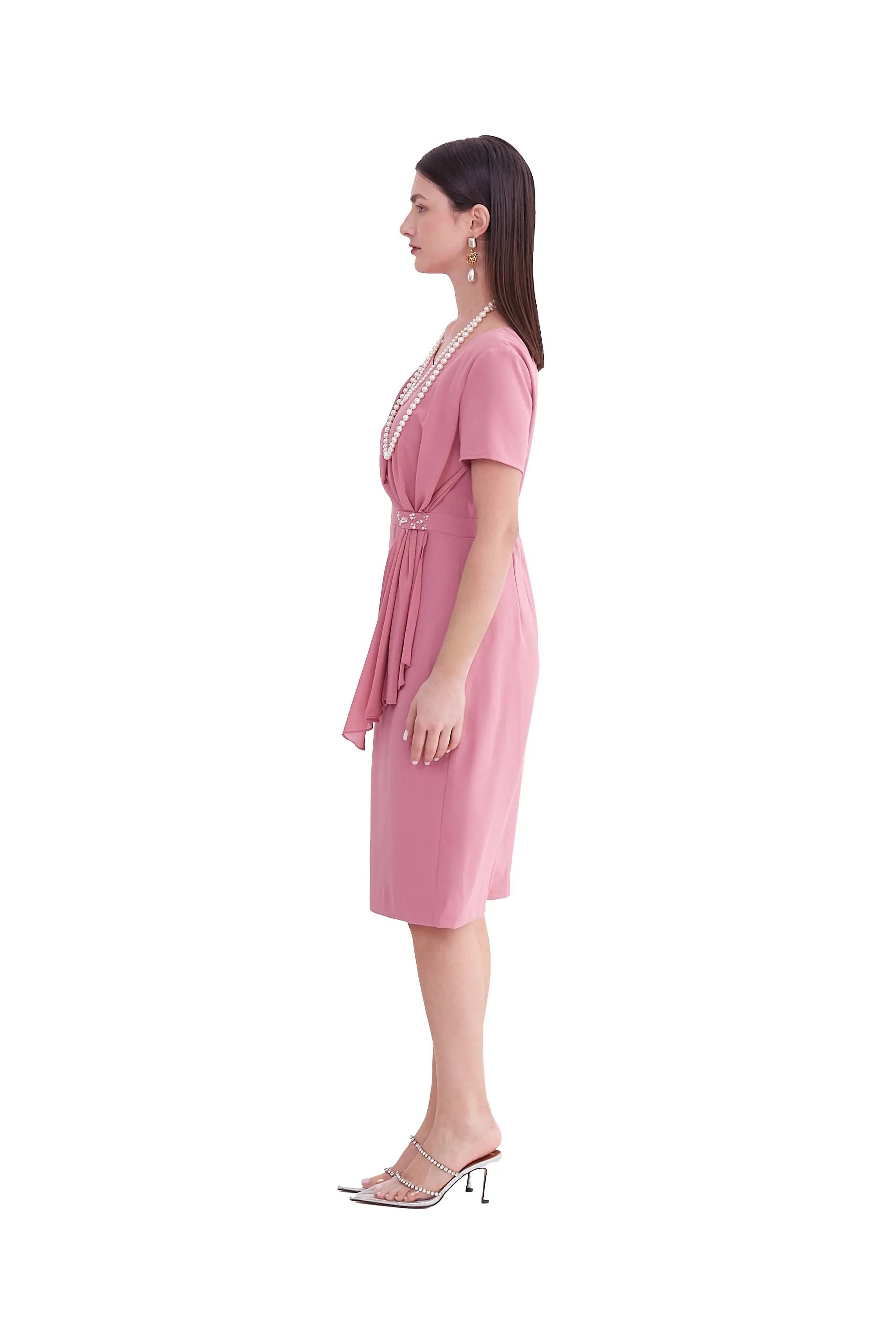 Classic Dress with Pearl Accents ULA